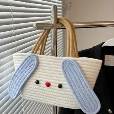 Jute Cute Woven Bucket Bag for Women