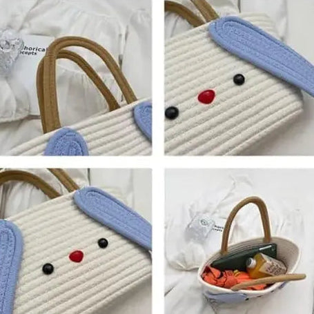 Jute Cute Woven Bucket Bag for Women
